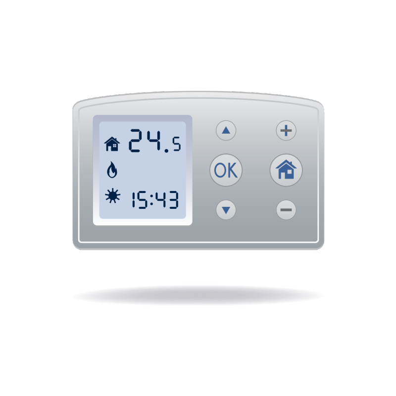 heat and air conditioning control panel